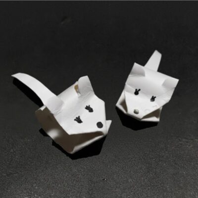 トイレパーの芯のネズミ